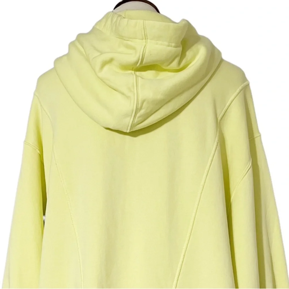 Free People‎ Jersey High Road Hooded Pullover Sweater in Light Yellow